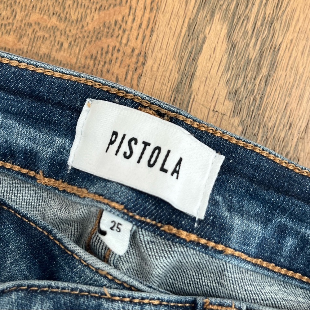 PISTOLA DENIM, distressed jeans size 25